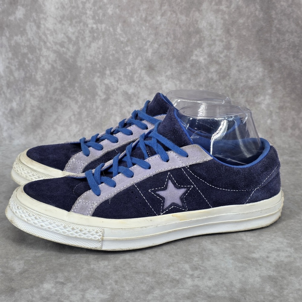 Converse One Star Carnival Trainers Shoes Blue/Lilac Suede Mens 7 Womens 9